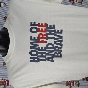 Vintage Perry Ellis America spellout graphic XL Big single stitch white t-shirt